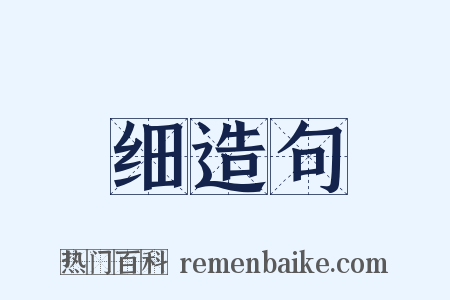 细造句是什么意思的图片